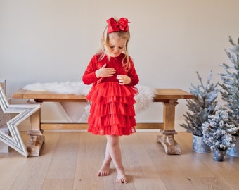 Baby girl red holiday dress Clearance