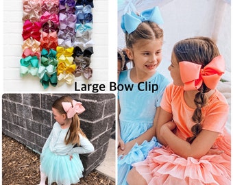 The BEST LARGE BOW hair clip, Girl  Hair clip,   Hair Bow, Girl Hair Bows, Girl Hair Bows, Baby Girl, girl, girl birthday , girl bows