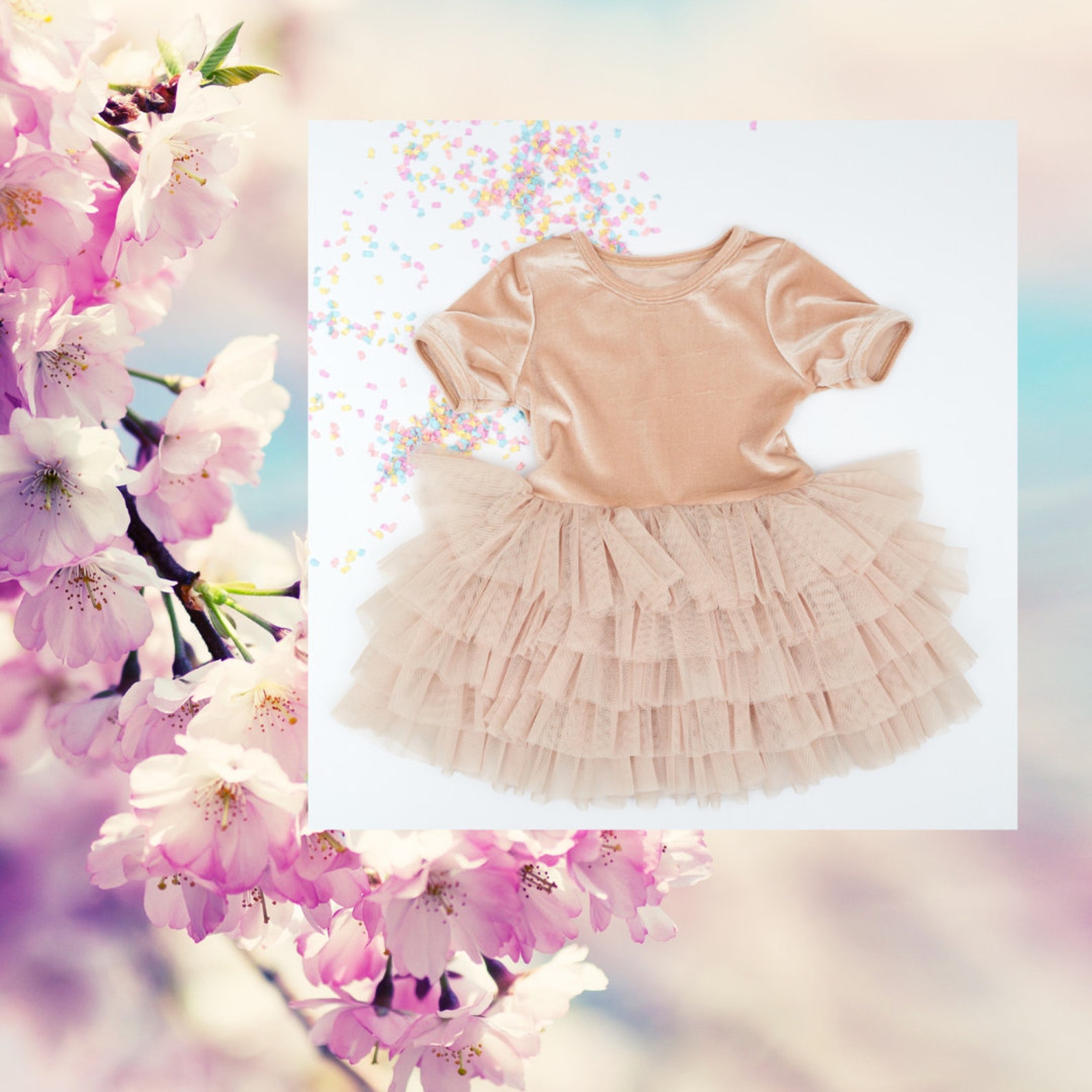 Daga - Teddy Tutu Dress - Cream main image 0