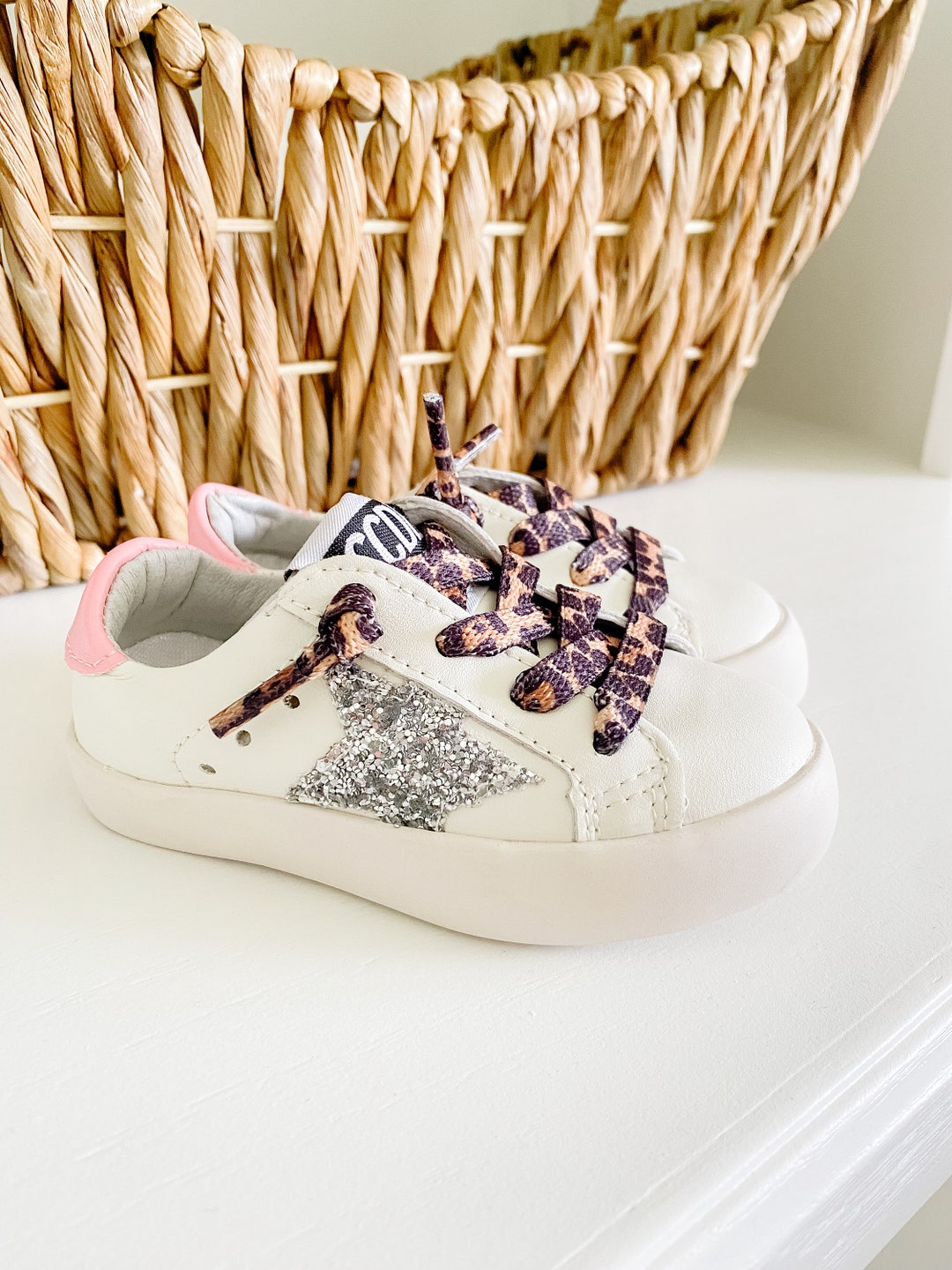 Little Girl Sneakers White/pink Baby Girl Shoes, Party Shoes, Girl