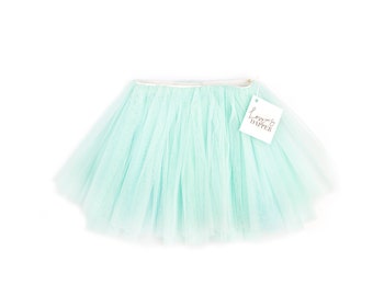 SARCELLE pour bébé, petite fille, fille, jupe en tulle vert menthe ! Tutu pour bébé, tutu pour fille, jupe vert menthe pour toute-petite fille ! Anniversaire, mariage, fête, tous les jours !