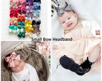 Small Bow Headband, Baby Headband,  Baby Hair Bow, Girl Hair Bows, Girl Hair Bows, Baby Girl Headband, newborn baby girl, girl 1st