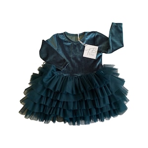 Emerald Green Tutu Dress,  Emerald Flower Girl Dress, Emerald Party Dress, Emerald fancy dress Dress,  Girl dress,