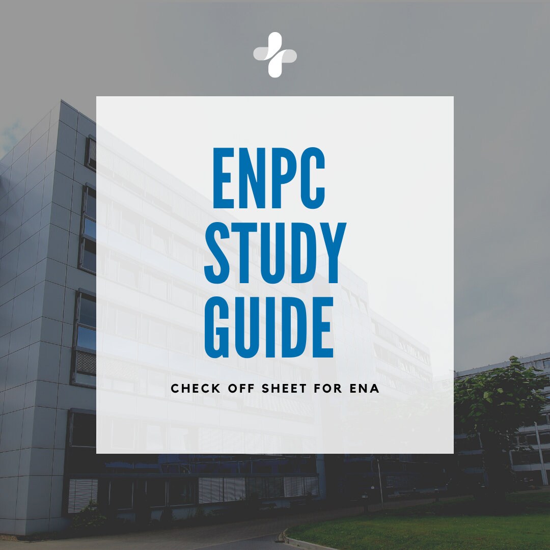ENPC Study Guide for ENA Check Off| Digital Download| PDF - Etsy