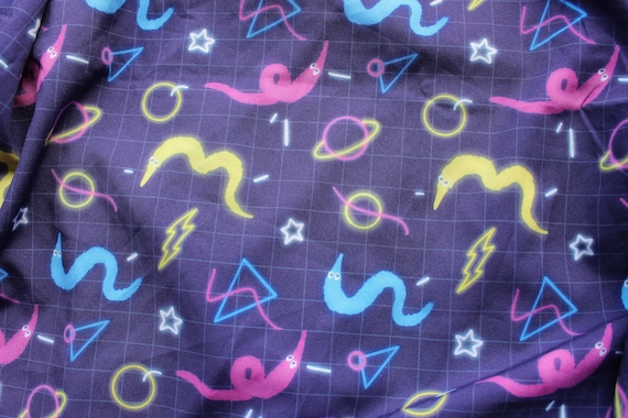 Worm On A String Bowling Alley Aesthetic Button Up Short Sleeve Shirt