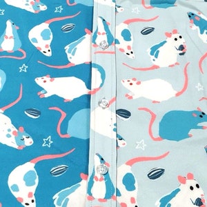 Split Blue rat shirt