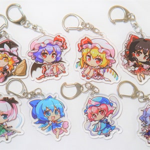 Touhou Project Anime Acrylic Keychain