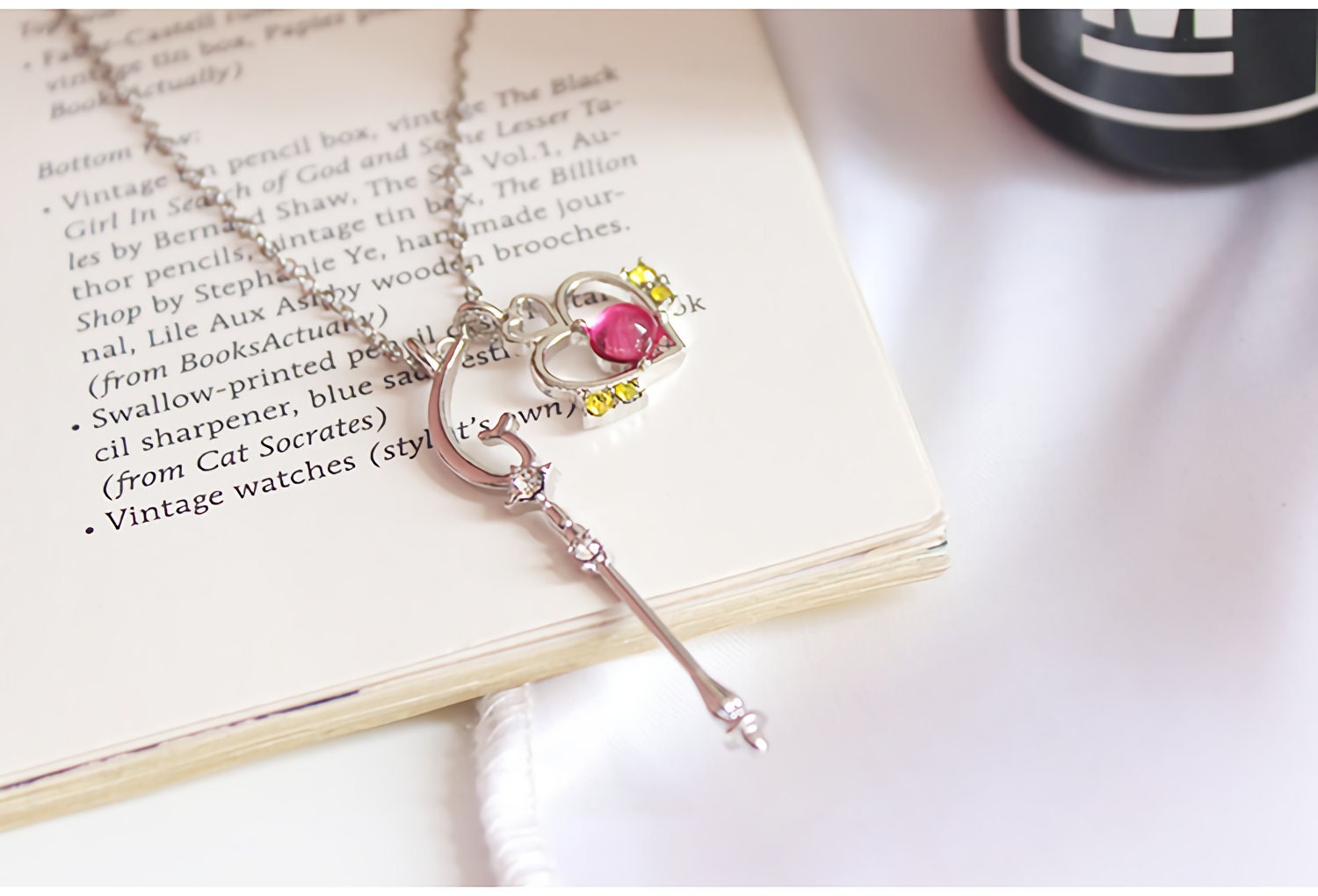 Sailor Saturn Glaive Scythe Sailor Moon Necklace - Etsy