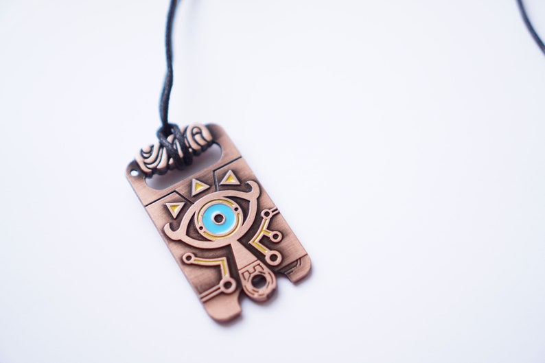 Legend Of Zelda Breath The Wild Sheikah Tablet Slate Necklace - Legend Of Zelda 2nd Pendant Legend Of Zelda Breath The Wild Sheikah Tablet Slate Necklace - Legend Of Zelda 2nd Pendant