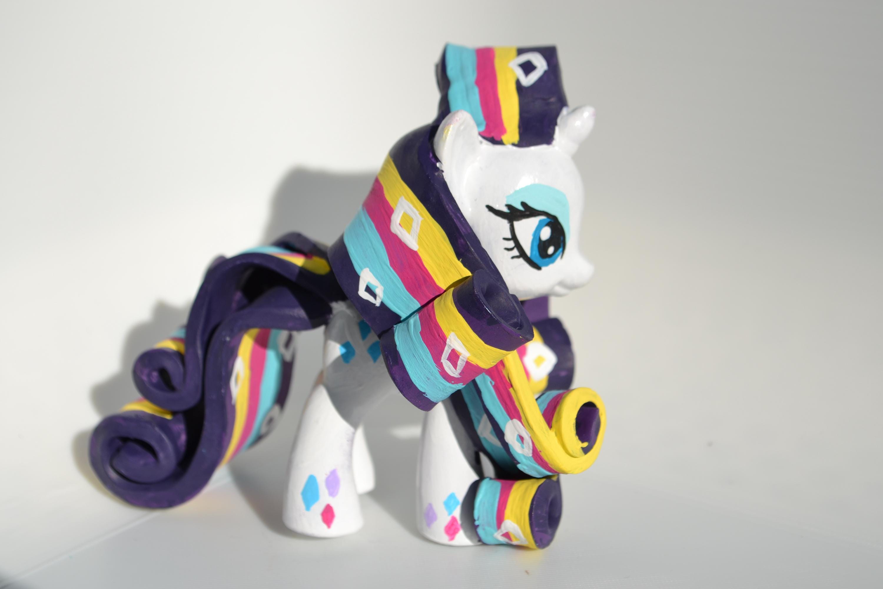 Rainbowfied Rarity Rainbow Power My Little Pony OOAK Handmade