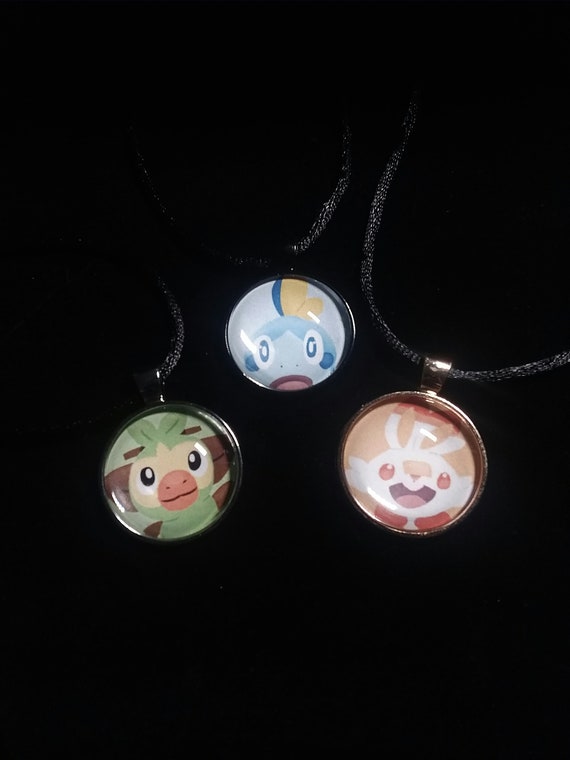 Pokemon Sword And Shield Grookey Sobble And Scorbunny Necklace