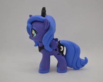 Księżniczka Luna My Little Pony OOAK ręcznie rzeźbiona figurka