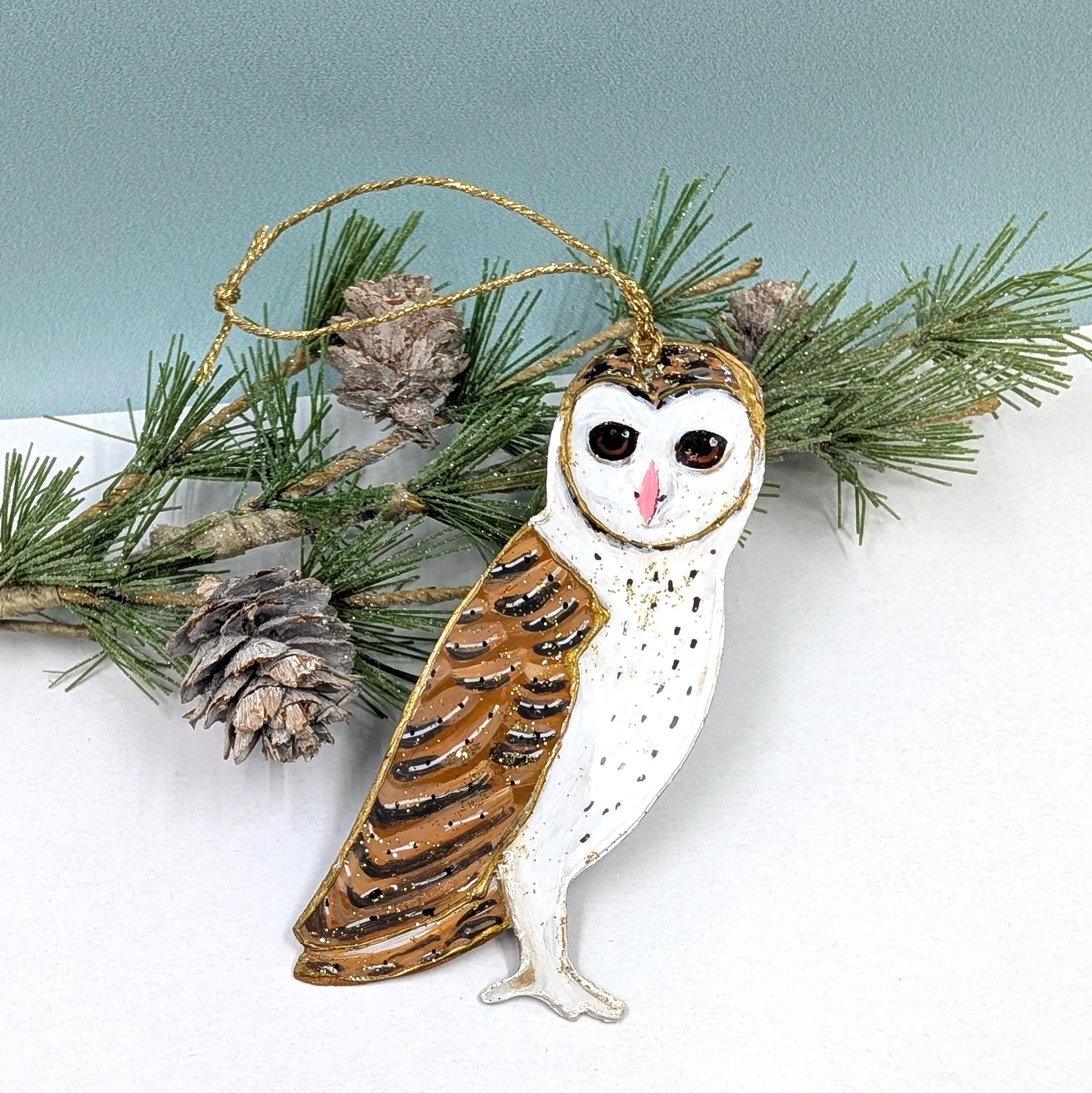 置物 59. The magnificent barn owl hand-painte il_fullxfull.6887945714_3o1e.jpg