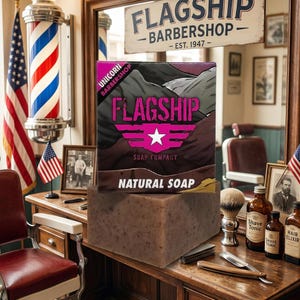Unicorn Natural Soap for Men Old Fashioned Barbershop Scent | Cold Process Natural Soap | Veteran Gift | First Responder Soap | Handmade USA