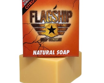 Citrus Man Soap-Hipster Repellent, Handmade Natural Men’s Soap Bar - Manly Soap – Fast Shipping -Compare to Dr Squatch - Moisturizing