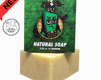 Semper Gumby Soap Bar – Lime & Cedarwood Scent – Natural Exfoliating Soap for Men – Military Gift – Cold Process Soap – USA Made - Veteran