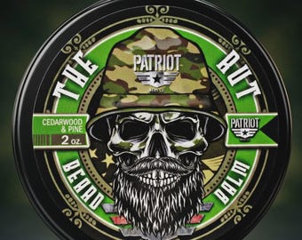 The Rut Beard Balm - Cedarwood and Pine - 2oz Beard Softener & Itch Relief - Natural Grooming for Elk Hunters - Handcrafted in Idaho