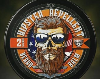 Citrus and Sandalwood Beard Balm - Hipster Repellent by Flagship Soap Company - Rugged Styling & Hold - Handcrafted in Idaho - 2oz Tin