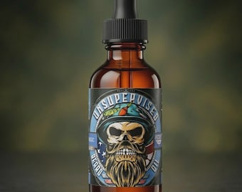 Unsupervised Beard Oil - 13 Natural Oils for Growth and Softening - Exotic Scented Men’s Grooming - Small Batch Handcrafted in Idaho USA