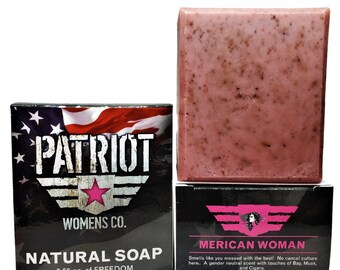 MERICAN WOMAN Fruity, Natural Women's Soap, Paraben Free, Rose Clay, Pink, Vegan, Handmade, Rich Moisturizing Lather FAST Shipping Large Bar