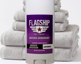 Smooth Operator Natural Deodorant – Lavender Lemongrass Deodorant for Men | Military-Inspired Gift | Veteran-Owned | Tactical Skincare