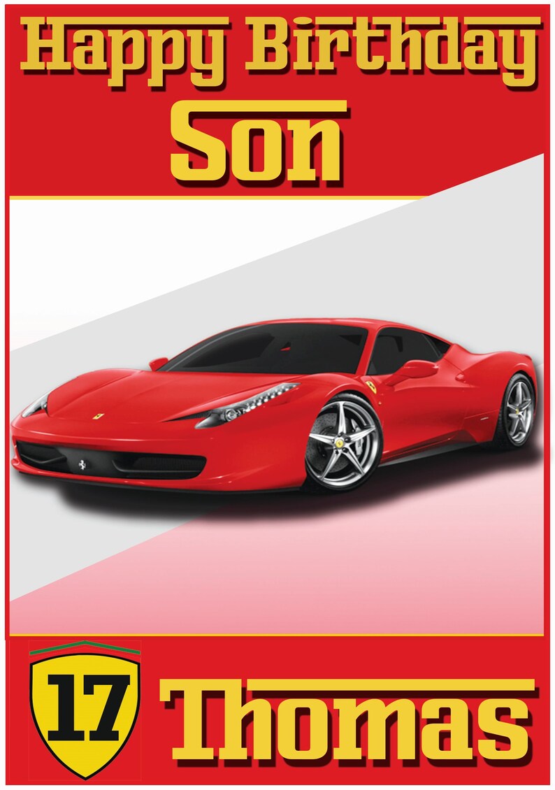 Happy birthday ferrari