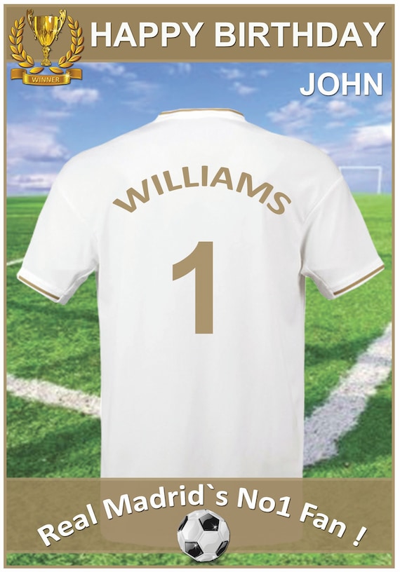 personalised real madrid shirt