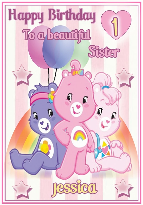TELETUBBIES PERSONALISED BIRTHDAY CARD ANY NAME AGE RELATION