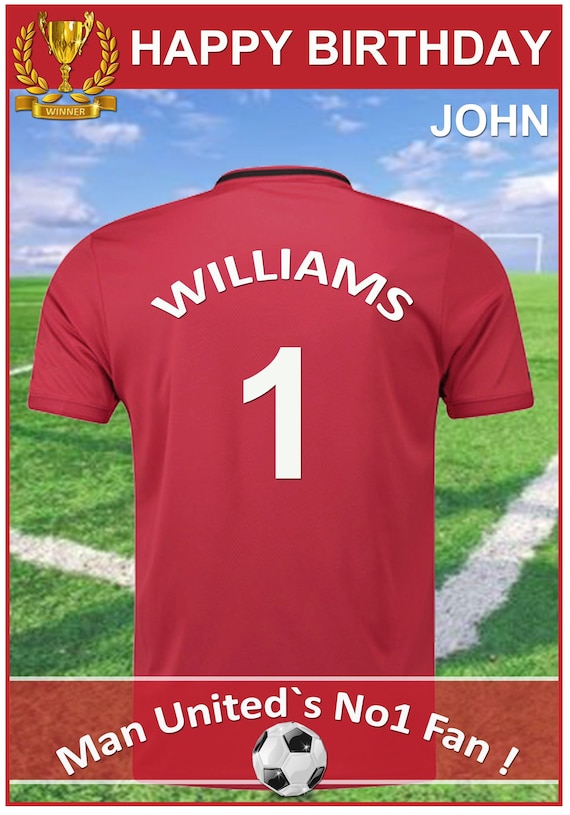 personalised manchester united jersey