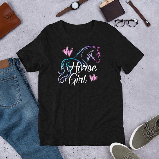 Disover HORSE GIRL T-Shirt, Womens Horse T-Shirt, Horse Shirt Teen Girl