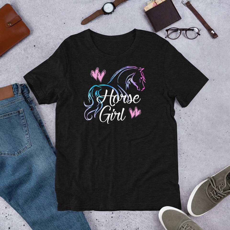 Discover HORSE GIRL T-Shirt, Womens Horse T-Shirt, Horse Shirt Teen Girl