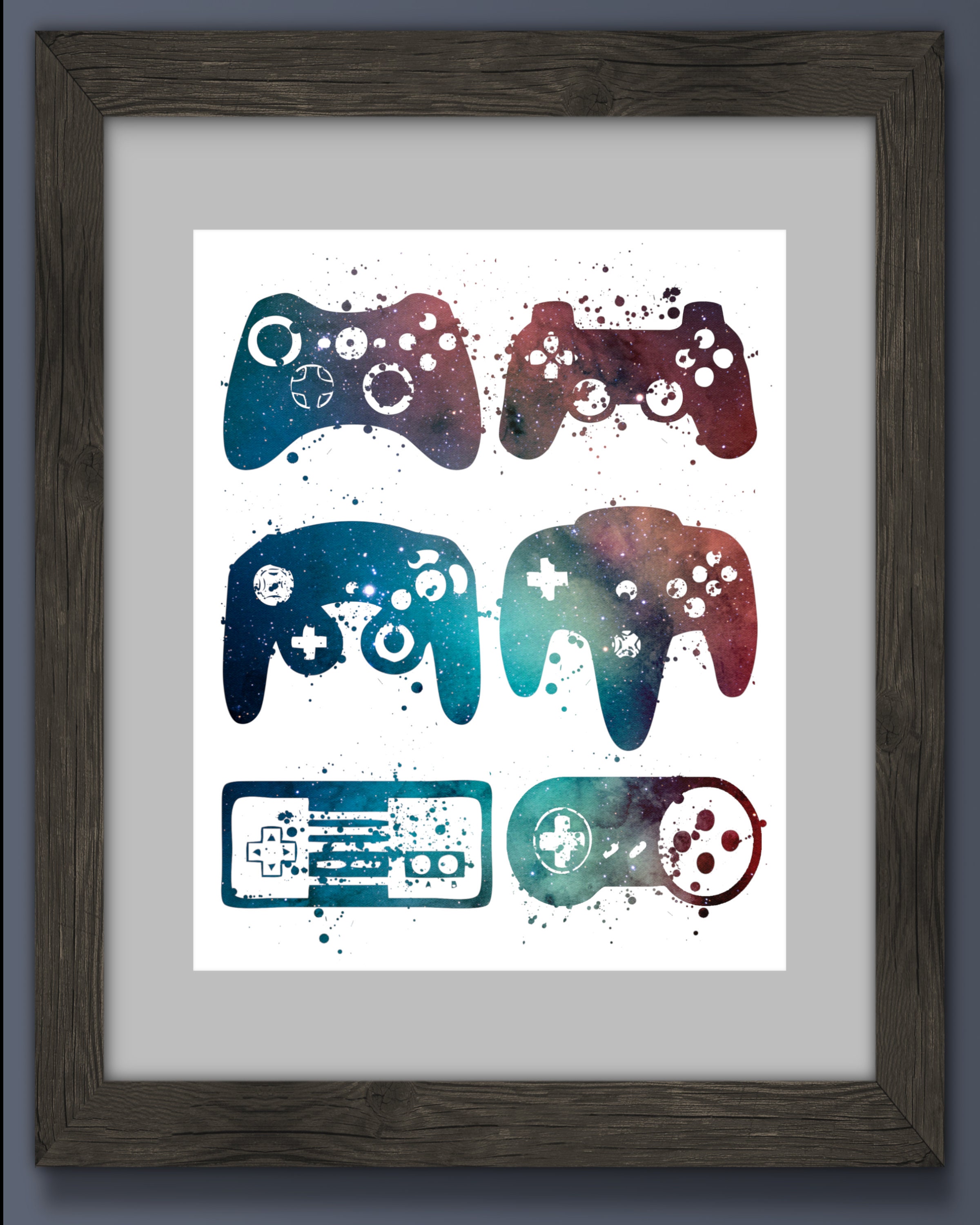 Video Game Wall Art Print Poster Retro Gaming Poster Cadeau Etsy