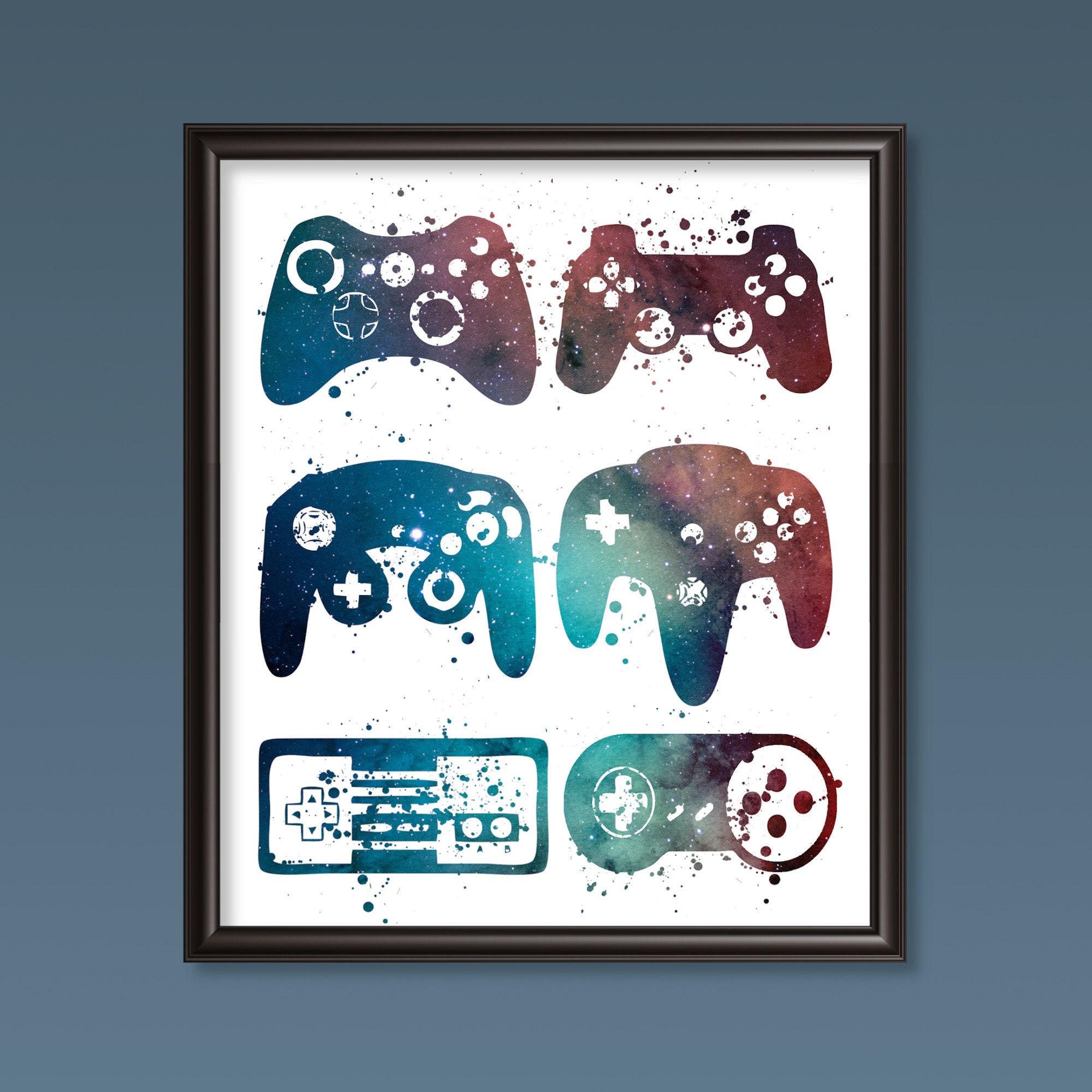 Video Game PRINTABLE Wall Art Print Poster Retro Gaming Etsy