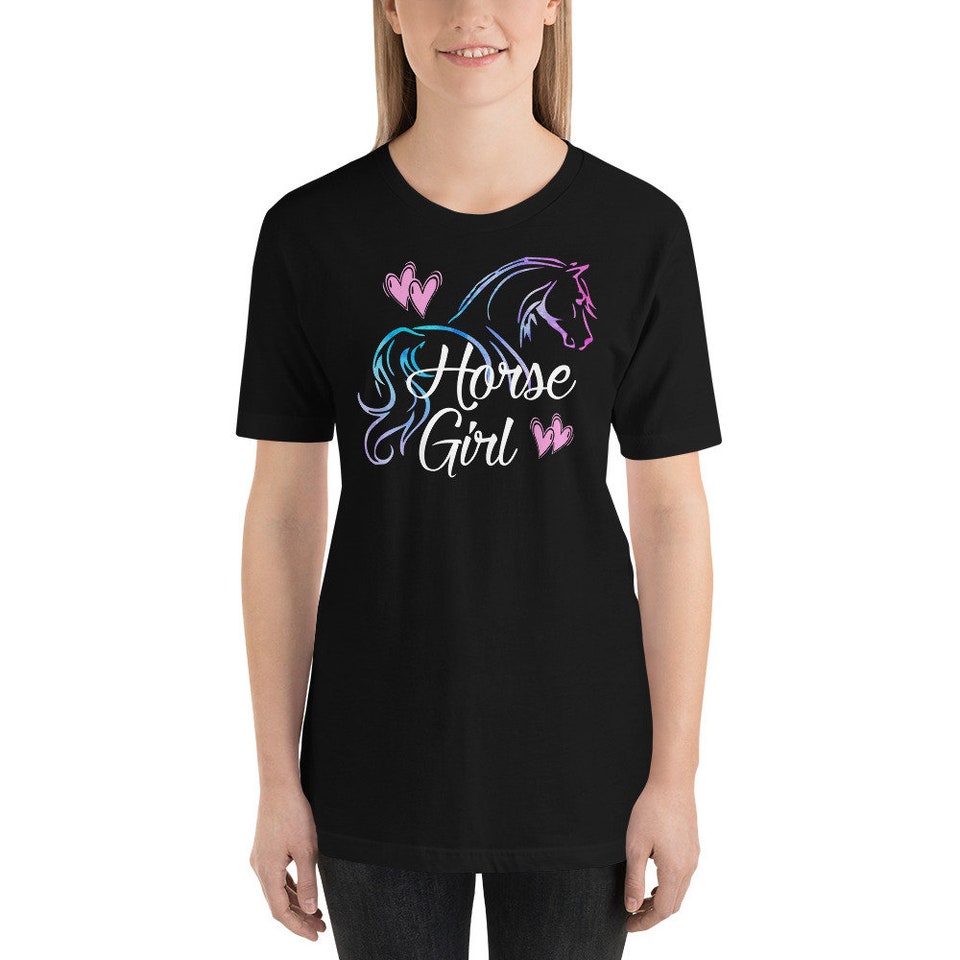 Discover HORSE GIRL T-Shirt, Womens Horse T-Shirt, Horse Shirt Teen Girl