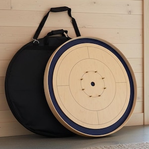 El Azul Real - Kit de juego de mesa de crokinole estilo torneo (cumple con los estándares de la NCA)