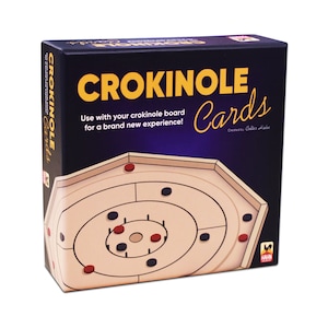 Crokinole-kaartspel - 2 games in 1 - eliminatie en solitaire