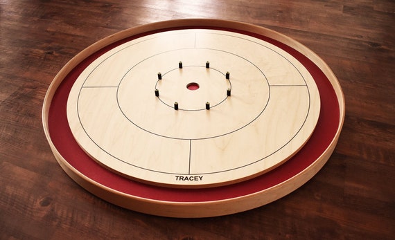 The Walnut Gold Standard Crokinole Board Traditional Octagon