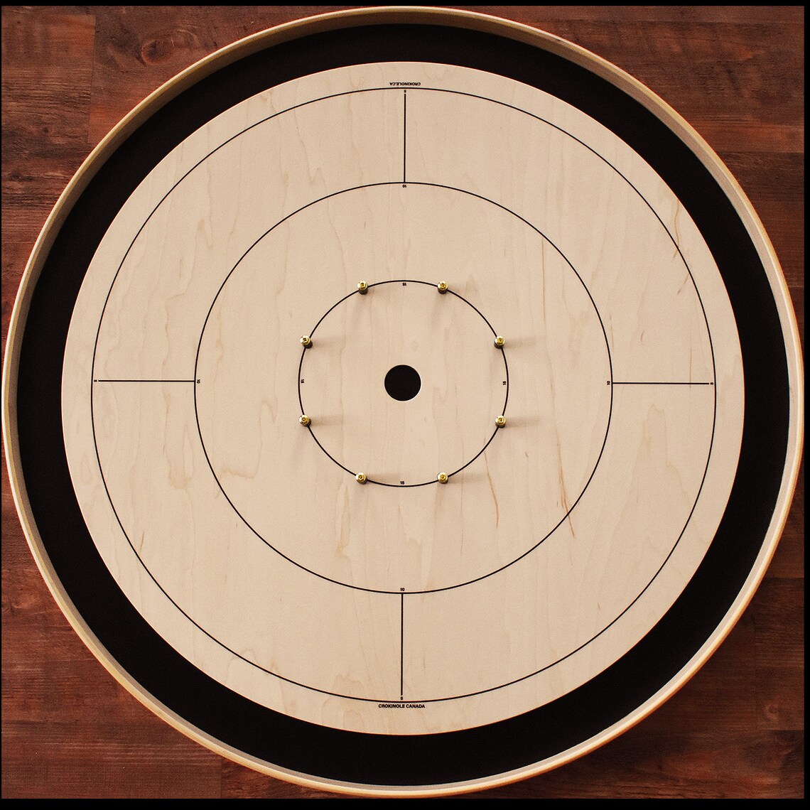 The Crokinole Canada Board Game Kit Includes Padded Carrying Etsy