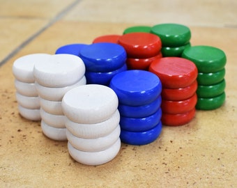 4 Player Crokinole Disc Party Pack (52 Discs)