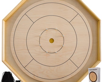 The Family Board - Traditional Crokinole Board Game Set