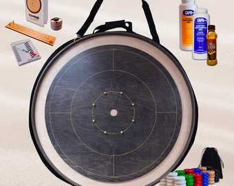 The Gray Maple Kit - Tournament Style Crokinole Board Game Kit (Meets NCA Standards)