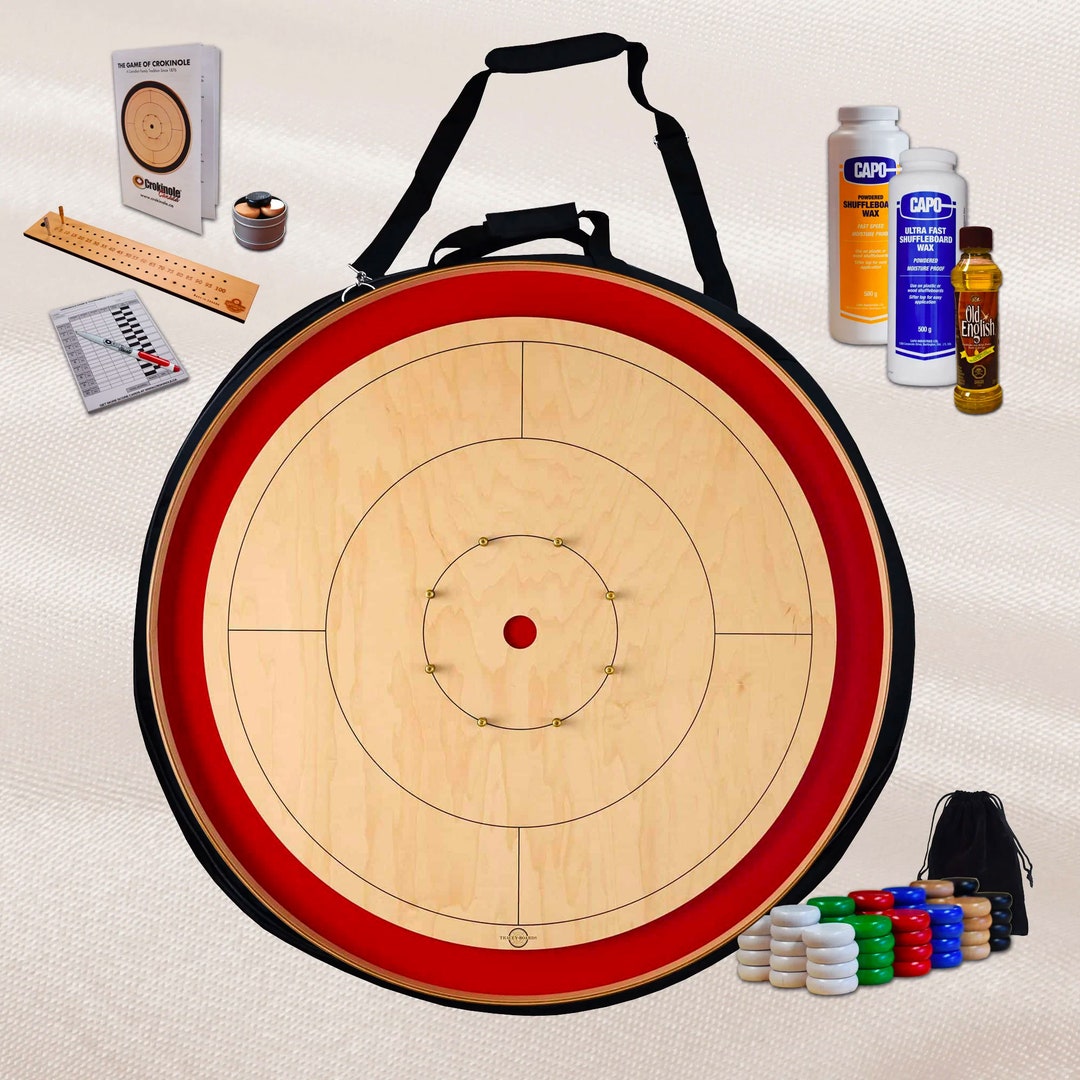 Tracey Crokinole - Lot De 13 Boutons Rouges 32mm, Officiels Pour Tournois NCA, Fabriqués Au Canada - Accessoire De Jeu De Adresse