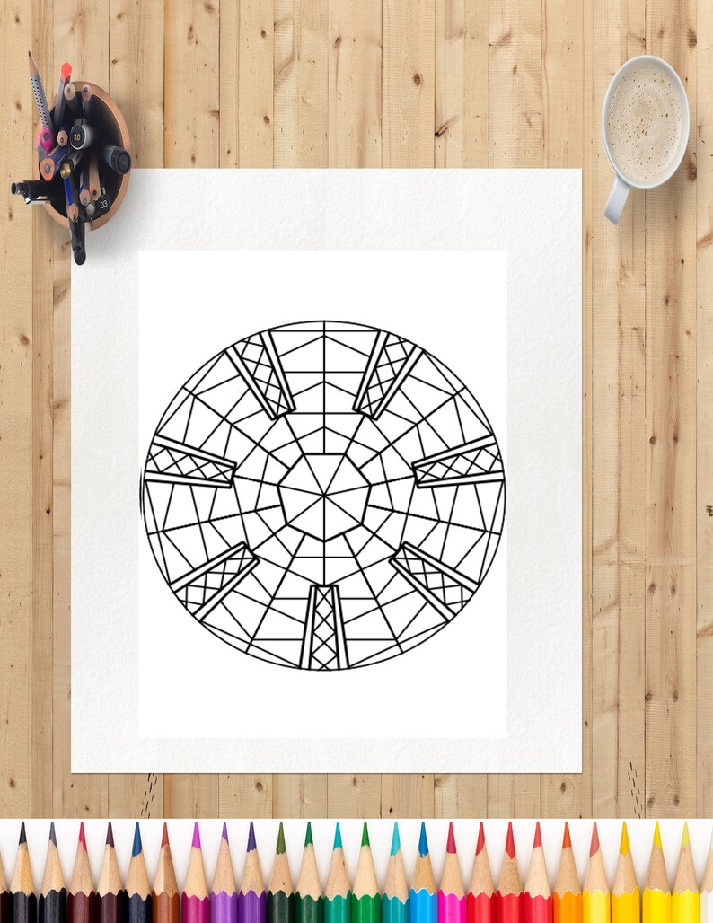 Mandala 45 Page Coloring Book for Adults and Kids Printable Digital