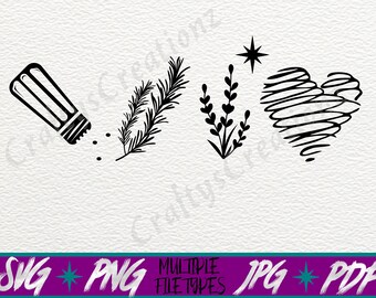 Practical Magic SVG | Salt Rosemary Lavender Love Svg | Jpg | Png | Pdf | Witch Sister | Printable Instant Download Commercial Use Cut File