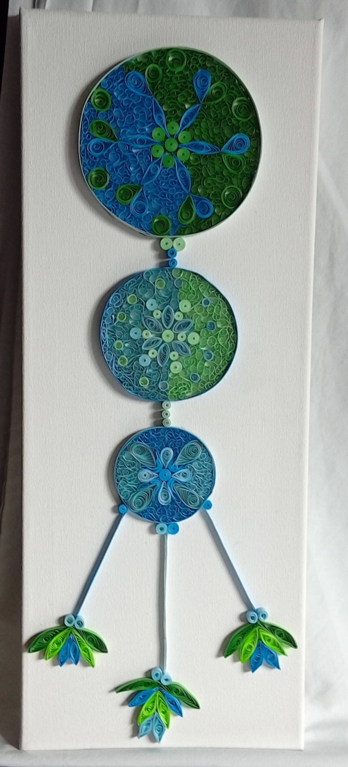 Quilling Dream Catcher Art on Canvas Paper Quilled Wall Art Etsy