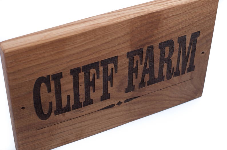 Rustic Wooden House Name Signs and Plaques. A Bespoke Etsy