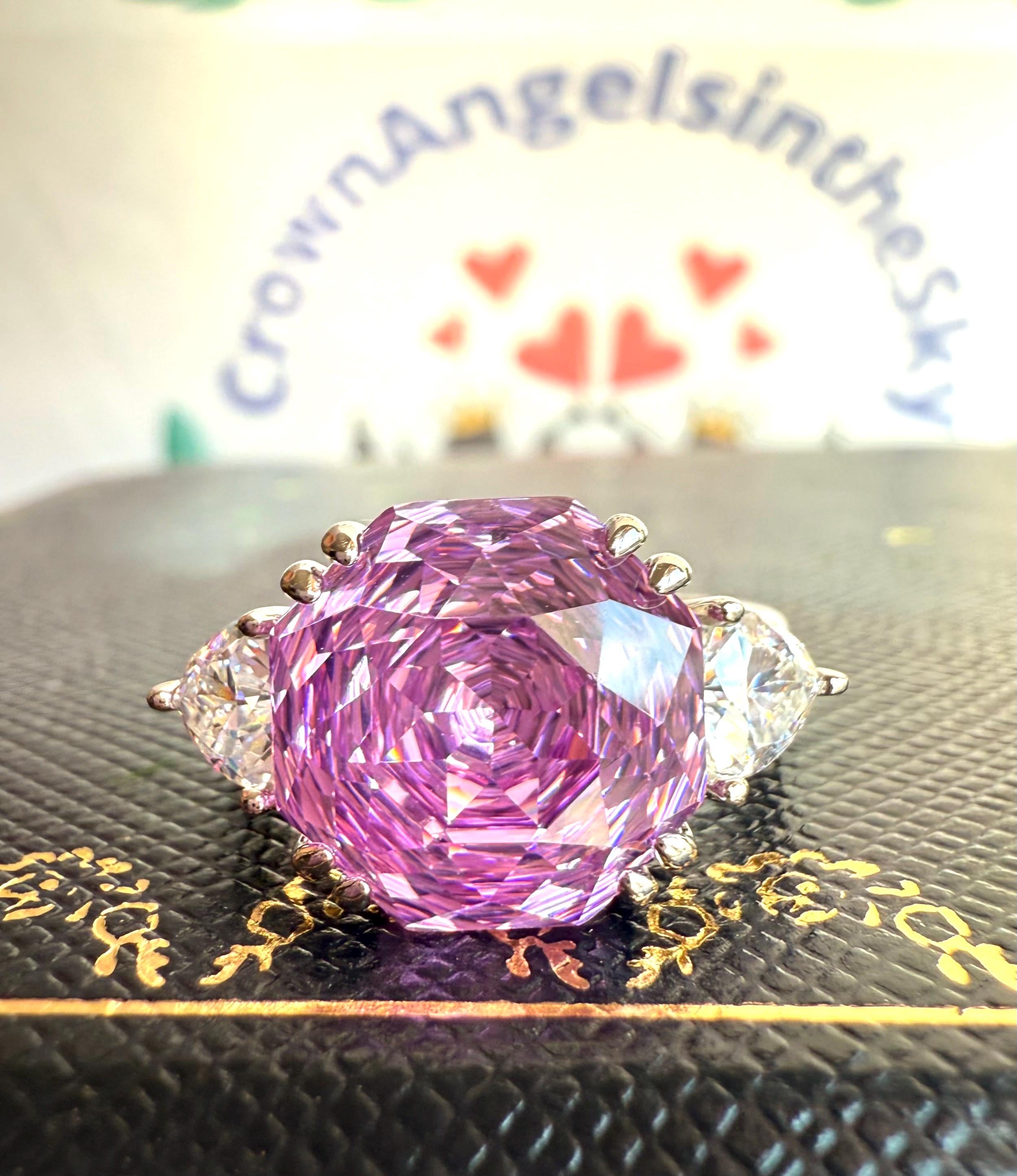 5 Ct Rose Cut Lab Created Diamond Simulant Three Stones Anniversary Ring Exquisite Statement Ring Victorian Style S925/14K/18K Gold