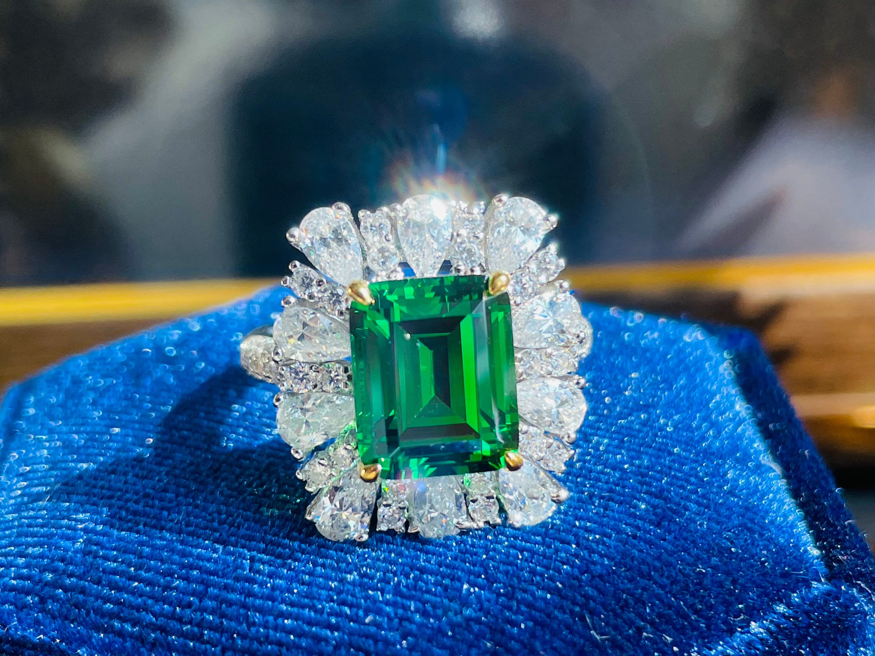 Emerald Stone Ring Etsy Singapore