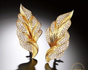Customize Vintage inspired Earring, Moissanite/ Lab-grown Diamond Earring, Anniversary Earring, 10k 14k 18k Gold