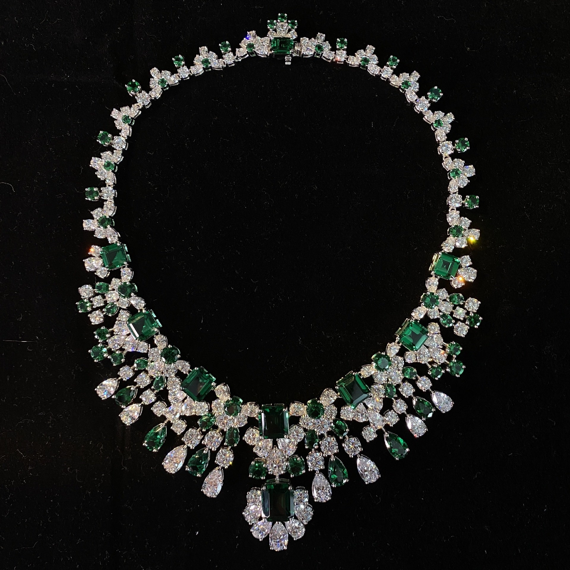 High-End Emerald Jewelry Set Luxury Bride Emerald Jewelry | Etsy